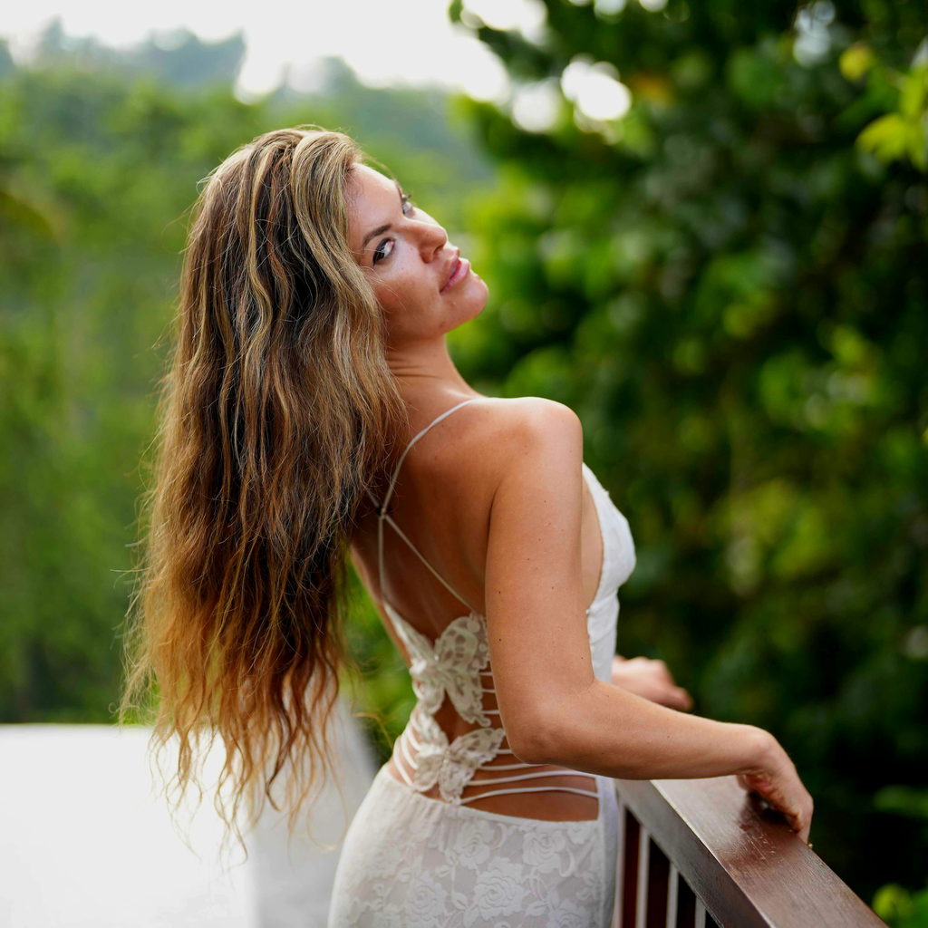 Marry Me in Las Vegas Lace Maxi Dress — White
